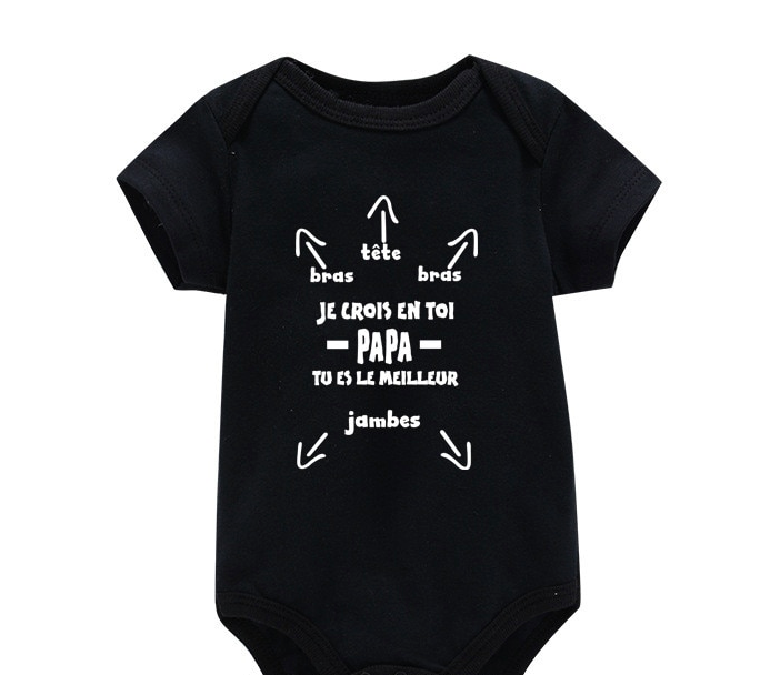 BODY BÉBÉ HUMOUR PAPA 100% COTON