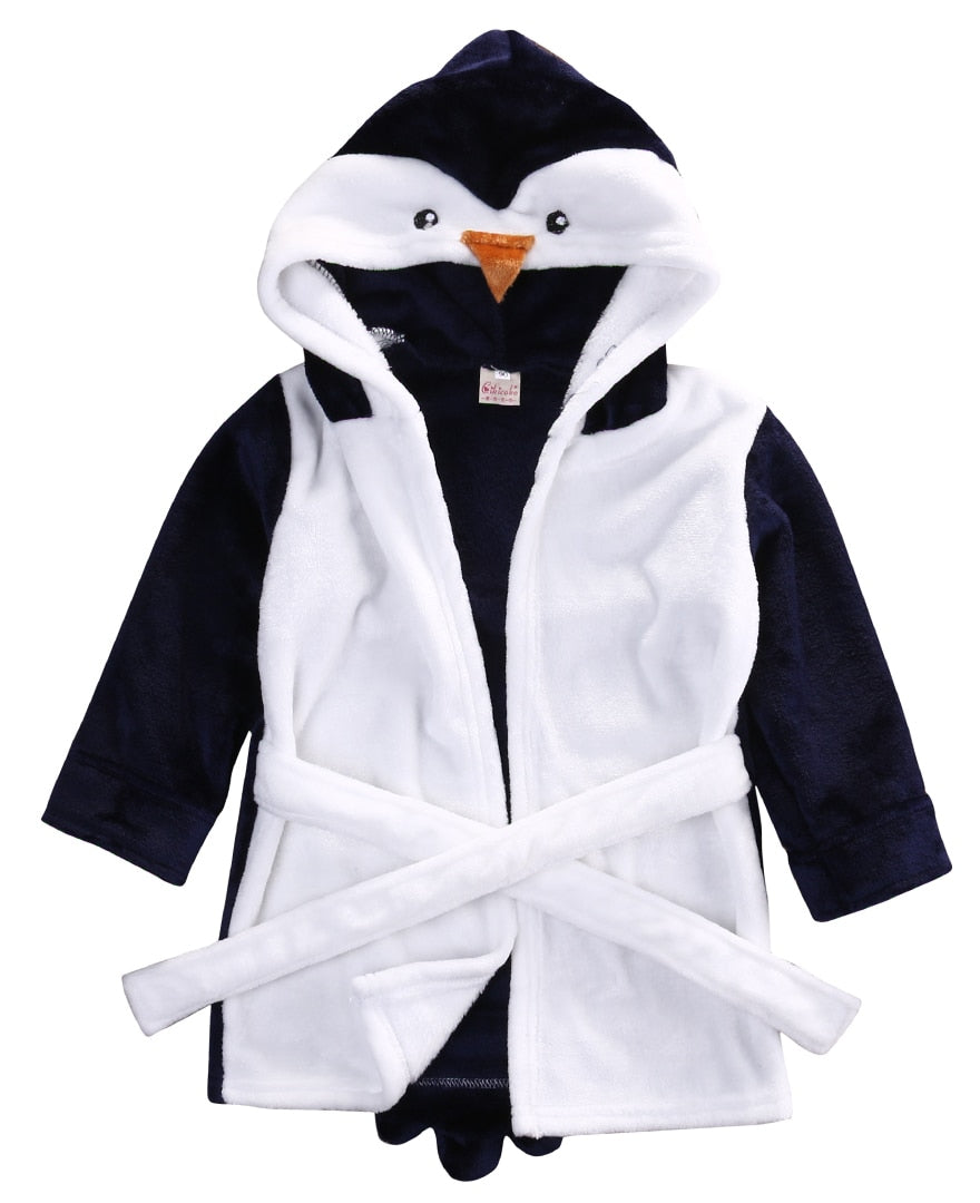 PEIGNOIR/ROBE DE CHAMBRE POLAIRE ENFANT ANIMAUX