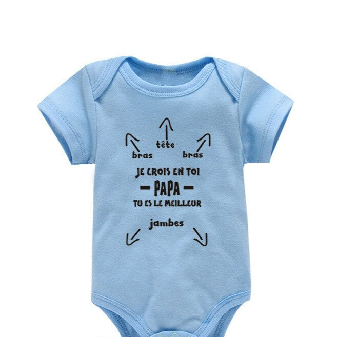 BODY BÉBÉ HUMOUR PAPA 100% COTON