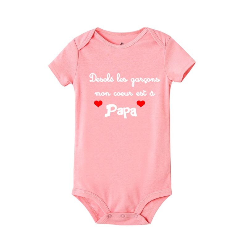 BODY BÉBÉ "MON COEUR EST À MAMAN/PAPA"