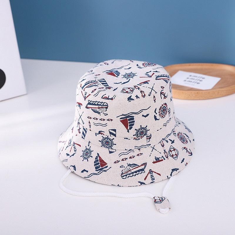 PATTERNED COTTON BOB HAT - BABY/CHILDREN