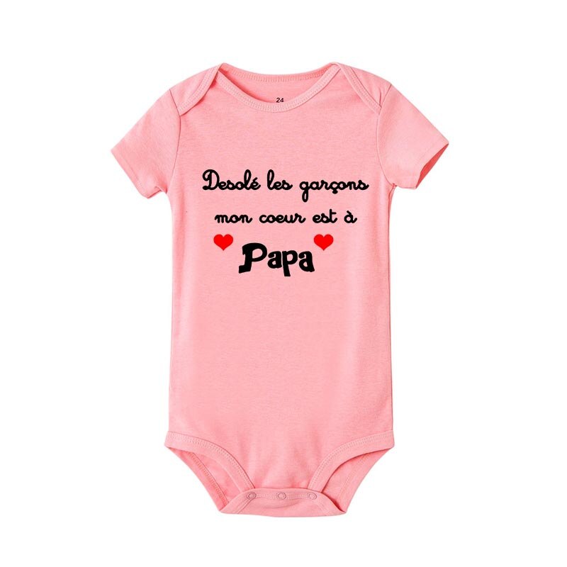 BODY BÉBÉ "MON COEUR EST À MAMAN/PAPA"