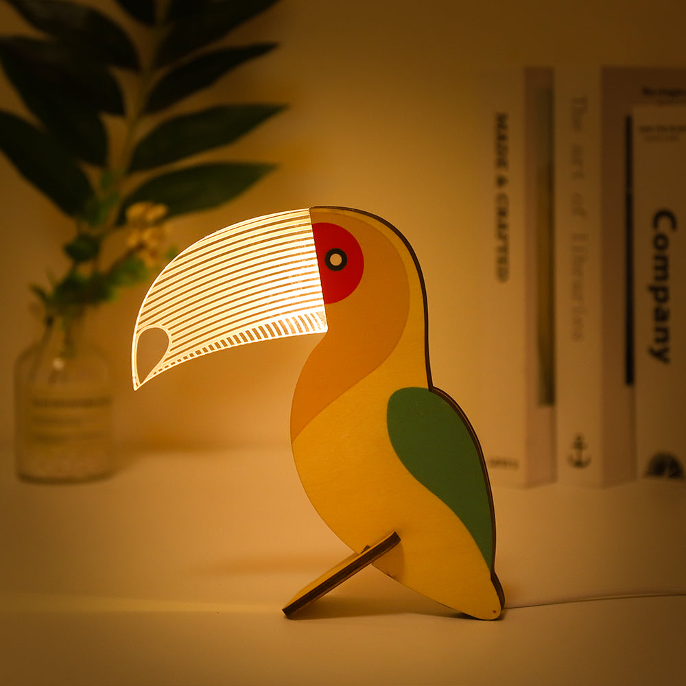 VEILLEUSE ANIMAUX BOIS - USB