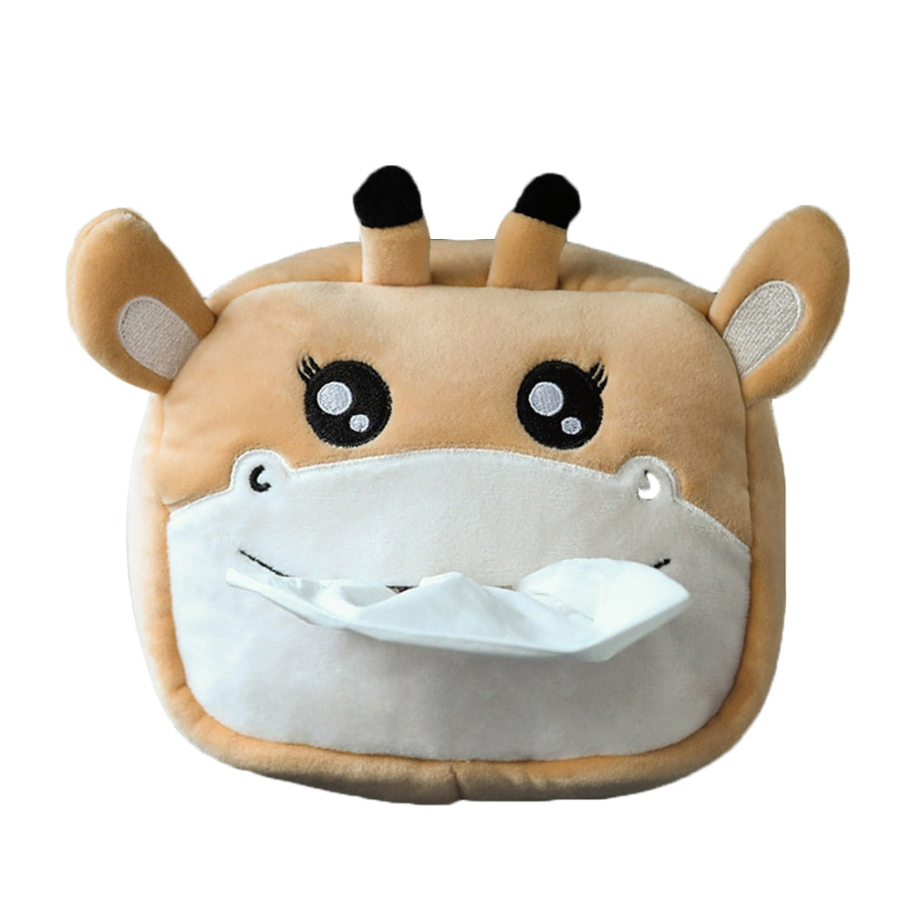 DISTRIBUTEUR MOUCHOIRS ANIMAUX ROTIN OU PELUCHE