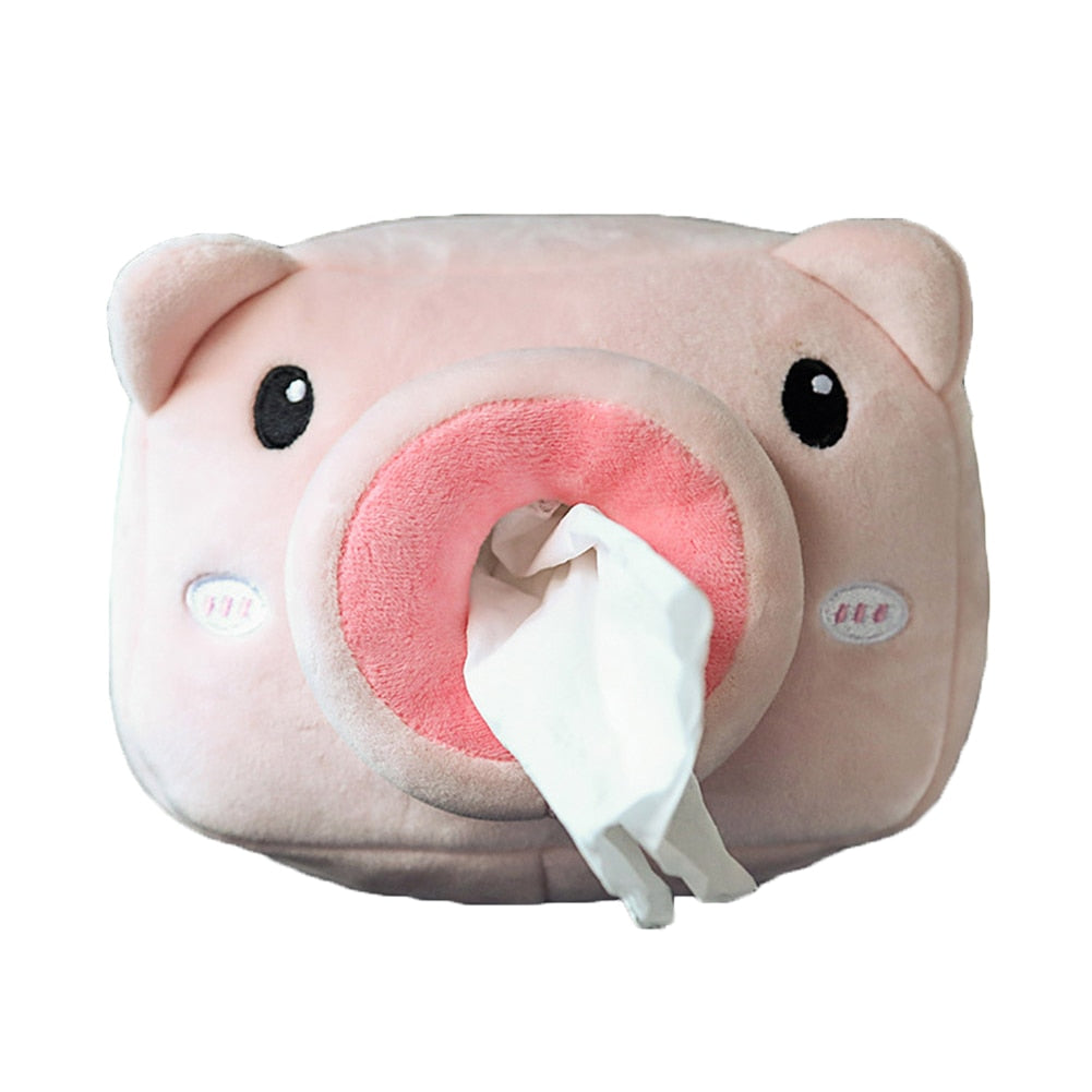 DISTRIBUTEUR MOUCHOIRS ANIMAUX ROTIN OU PELUCHE