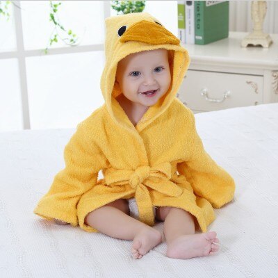PEIGNOIR BAIN BÉBÉ ANIMAUX