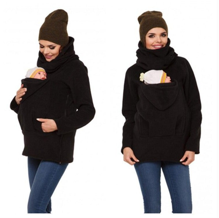 JACKET/BABY CARRY KANGAROO SWEATER