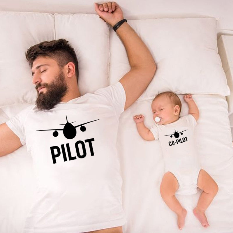 TSHIRT PILOTE/COPILOTE - PÈRE FILS