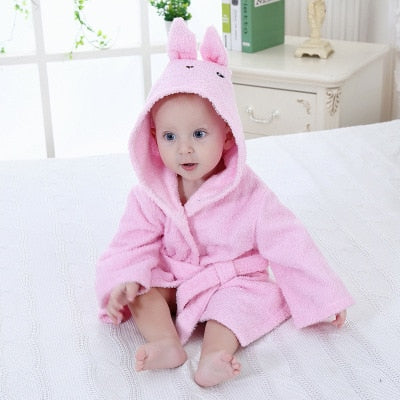 PEIGNOIR BAIN BÉBÉ ANIMAUX