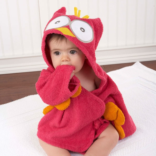PEIGNOIR BAIN BÉBÉ ANIMAUX