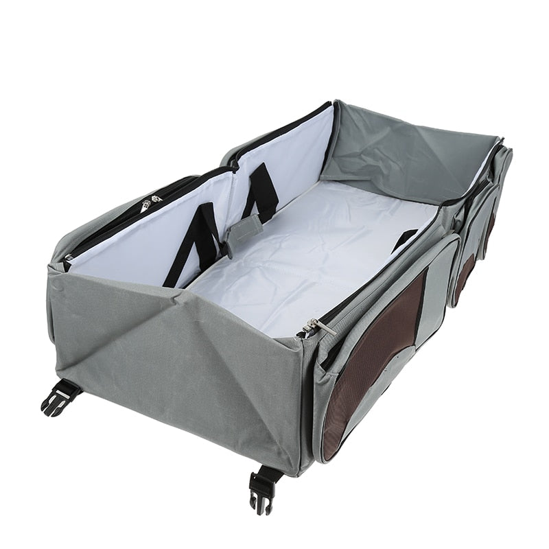 3 IN 1 BABY BAG: TRAVEL COT + CHANGING TABLE