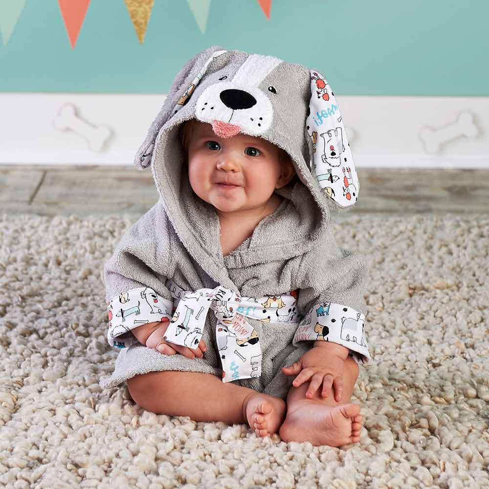 PEIGNOIR BAIN BÉBÉ ANIMAUX