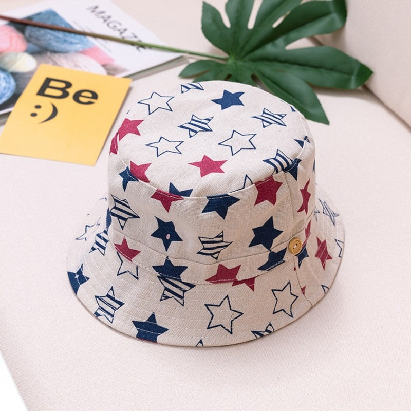 PATTERNED COTTON BOB HAT - BABY/CHILDREN