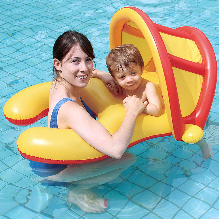 DUO BUOY - PARENT CHILD - ANTI-UV UMBRELLA + INTEGRATED TOY