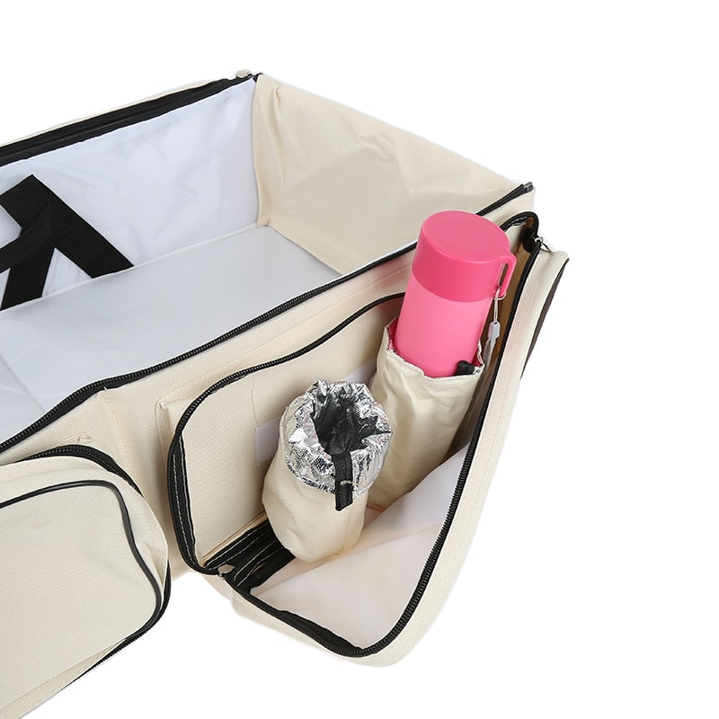 3 IN 1 BABY BAG: TRAVEL COT + CHANGING TABLE