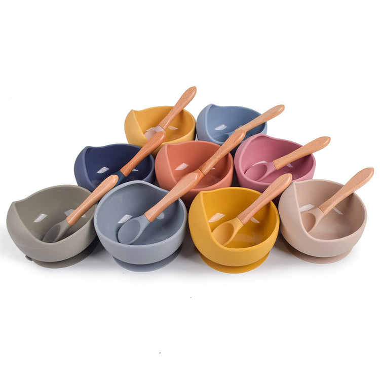 SET REPAS BÉBÉ SILICONE INCASSABLE