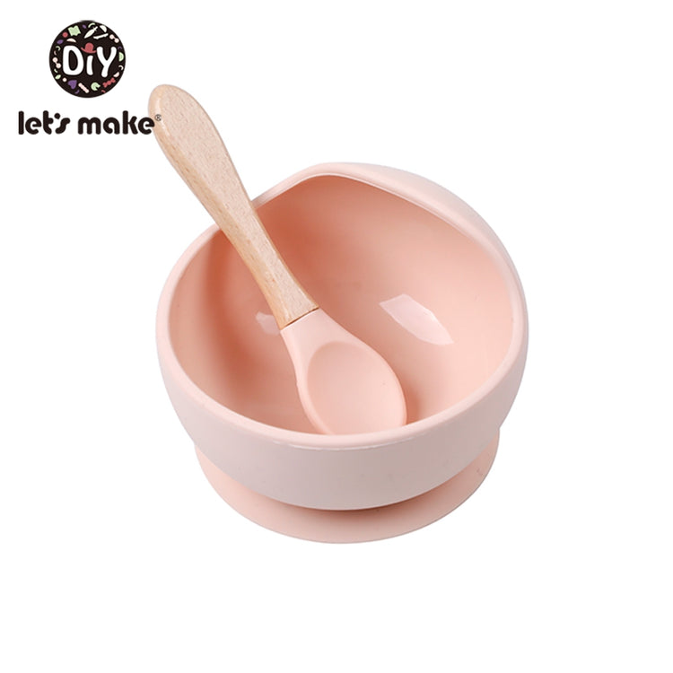 SET REPAS BÉBÉ SILICONE INCASSABLE