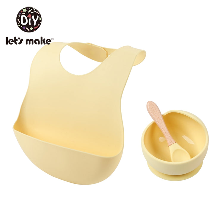 SET REPAS BÉBÉ SILICONE INCASSABLE
