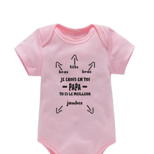BODY BÉBÉ HUMOUR PAPA 100% COTON