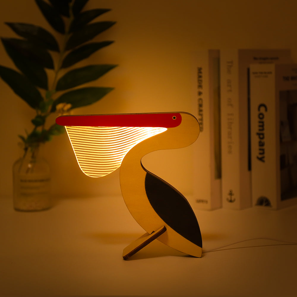VEILLEUSE ANIMAUX BOIS - USB