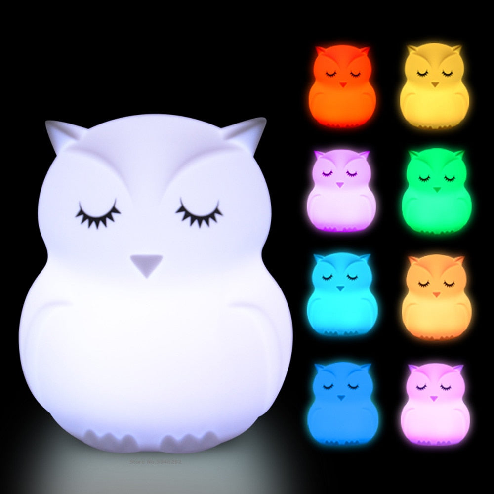 VEILLEUSE LED HIBOU TACTILE