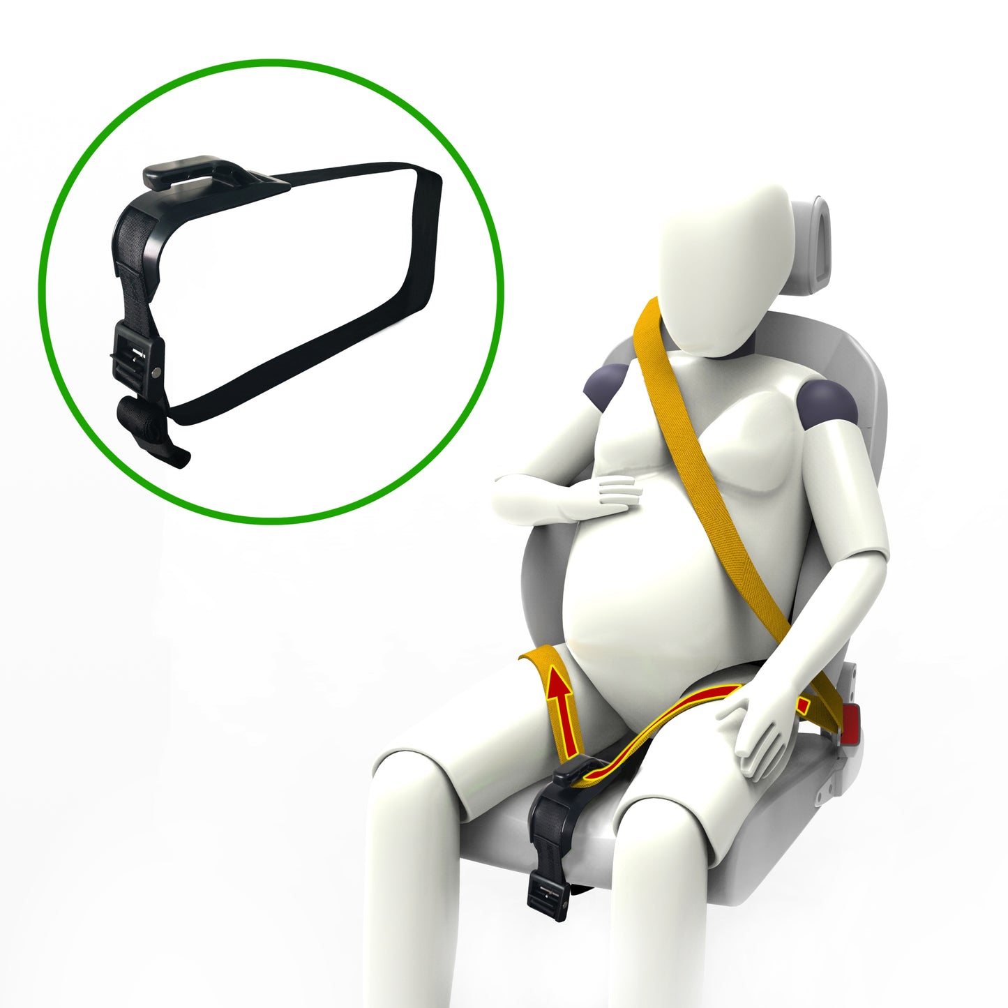 SEAT BELT ADJUSTER FOR PREGNANT WOMEN