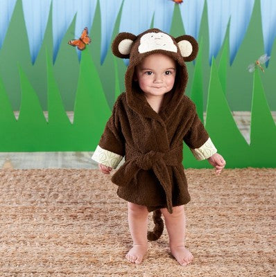 PEIGNOIR BAIN BÉBÉ ANIMAUX