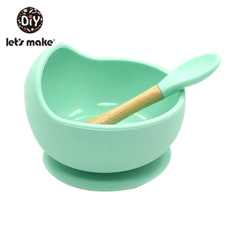 SET REPAS BÉBÉ SILICONE INCASSABLE