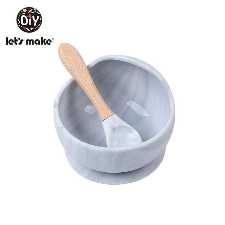 SET REPAS BÉBÉ SILICONE INCASSABLE