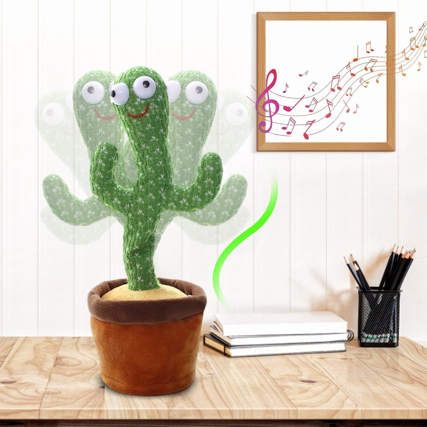 CACTUS PERROQUET INTERACTIF - DANSE ET CHANTE