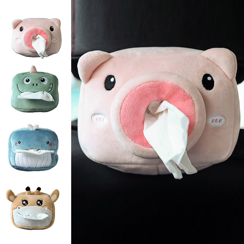 DISTRIBUTEUR MOUCHOIRS ANIMAUX ROTIN OU PELUCHE