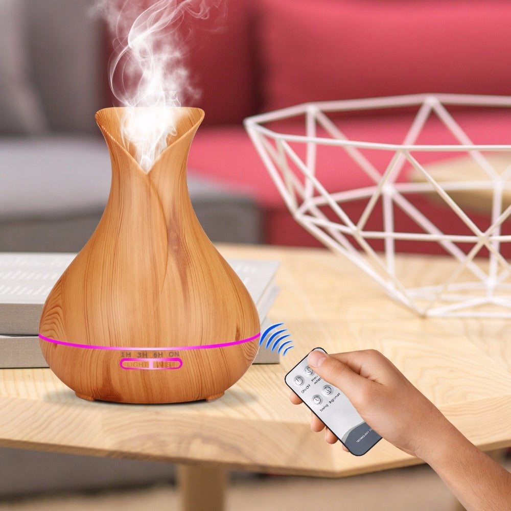 LARGE WOOD ESSENTIAL OIL DIFFUSER 500ML