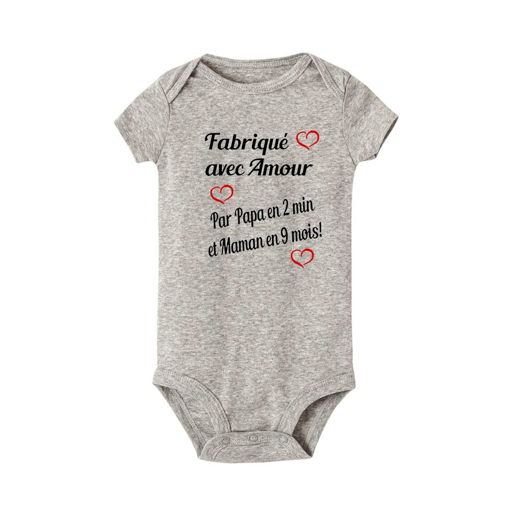 BODY BÉBÉ " FABRIQUÉ AVEC AMOUR PAR..."