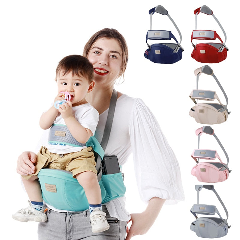 Porte-bébé avec ceinture de sécurité, léger et économe en main-d