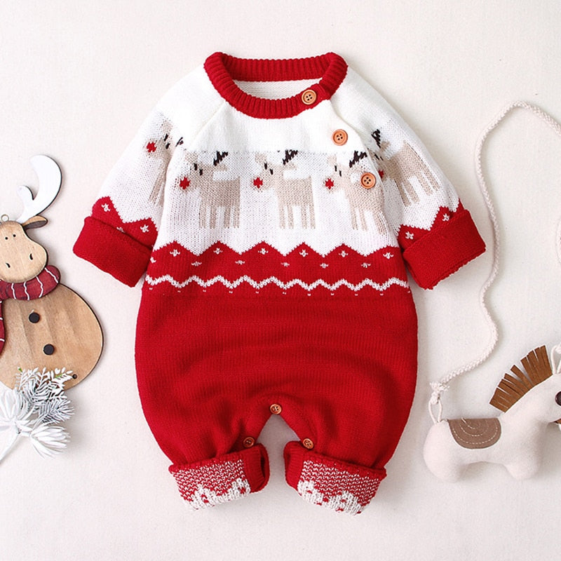 BARBOTEUSE COMBINAISON NOËL TRICOT