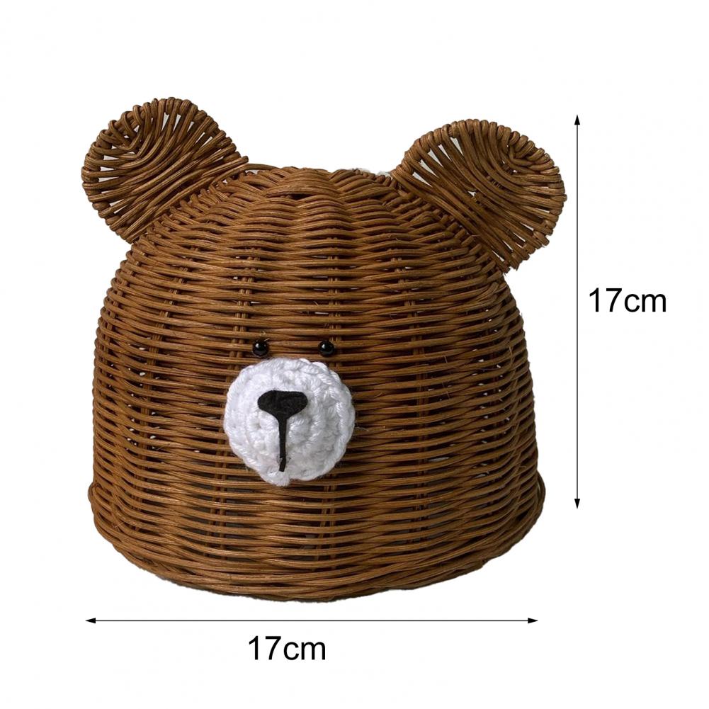ABAT JOUR SUSPENSION LAMPE OURSON EN ROTIN