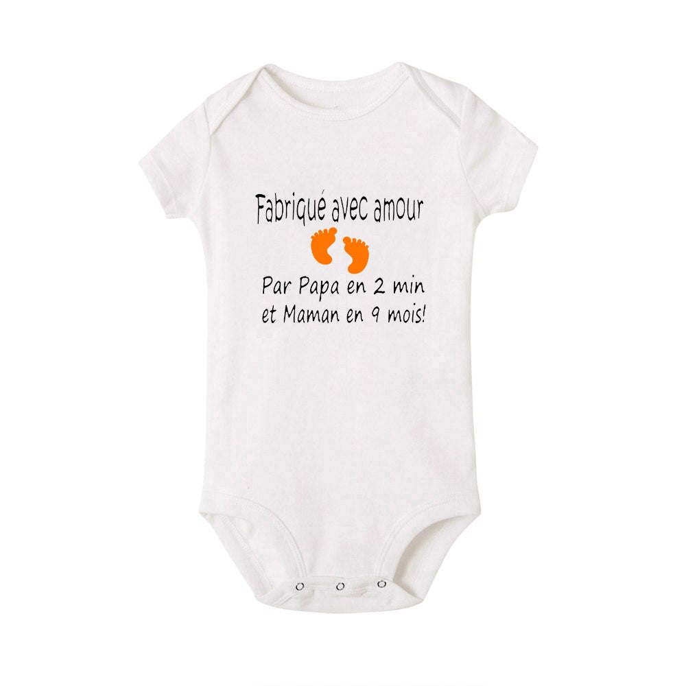 BODY BÉBÉ " FABRIQUÉ AVEC AMOUR PAR..."