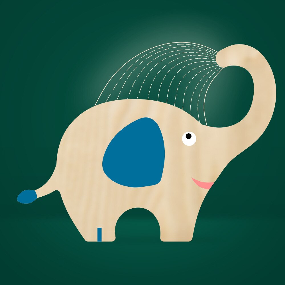 VEILLEUSE ANIMAUX BOIS - USB