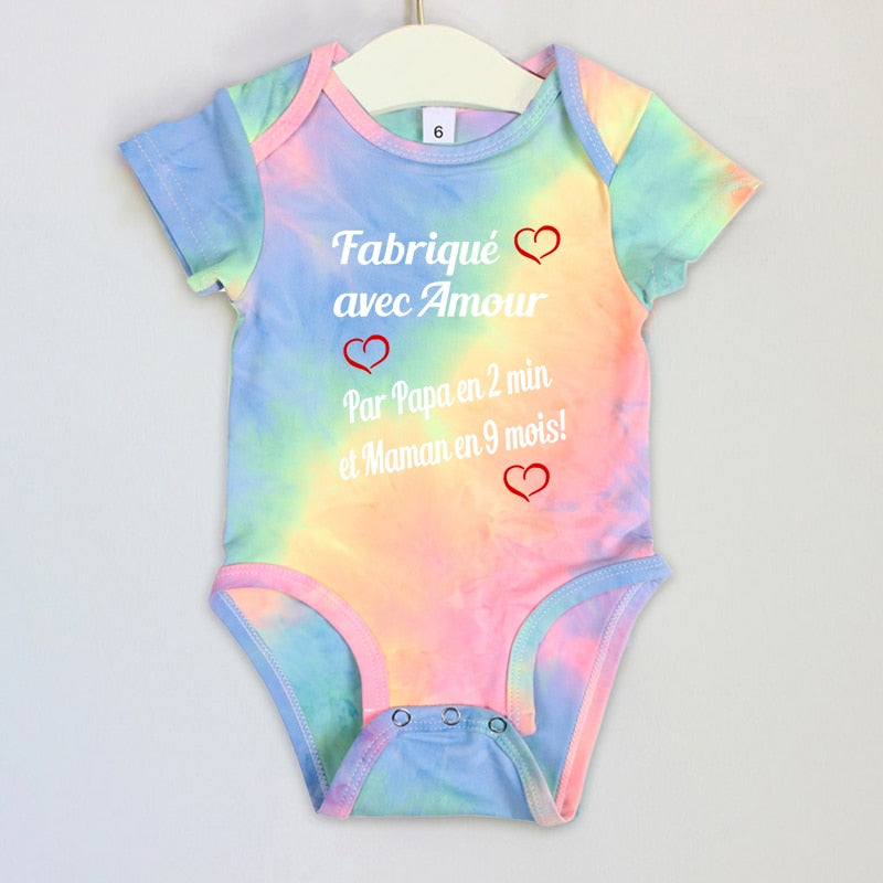 BODY BÉBÉ " FABRIQUÉ AVEC AMOUR PAR..."