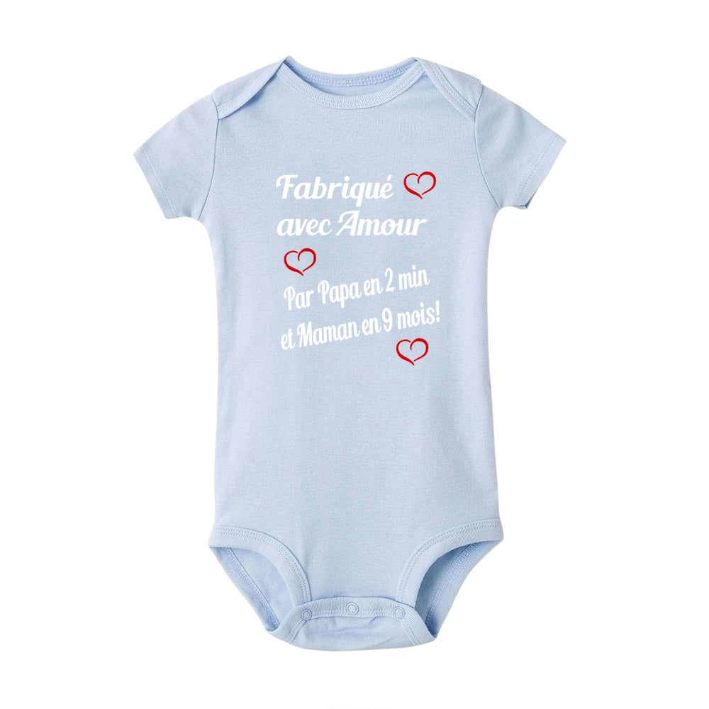 BODY BÉBÉ " FABRIQUÉ AVEC AMOUR PAR..."