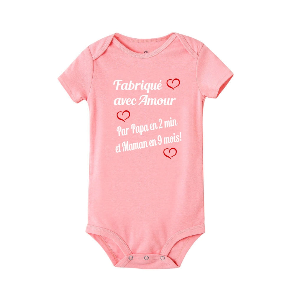 BODY BÉBÉ " FABRIQUÉ AVEC AMOUR PAR..."
