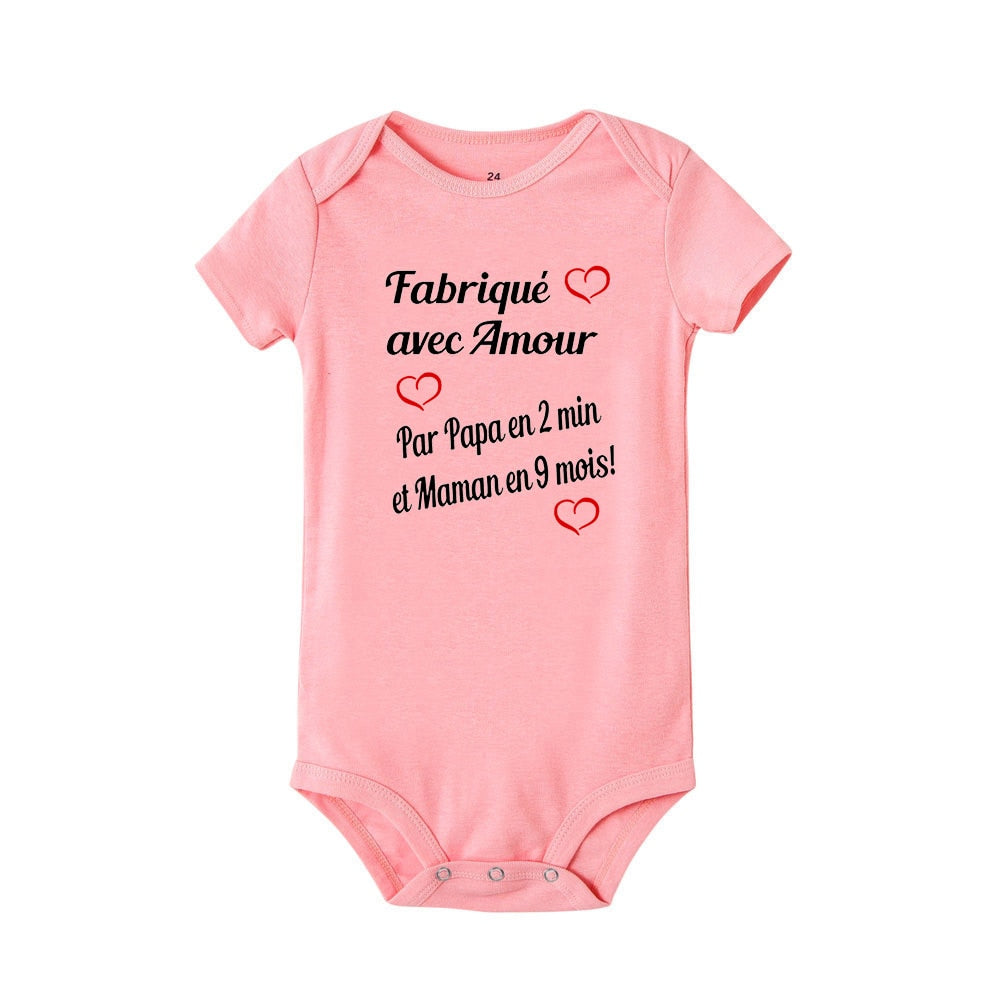 BODY BÉBÉ " FABRIQUÉ AVEC AMOUR PAR..."