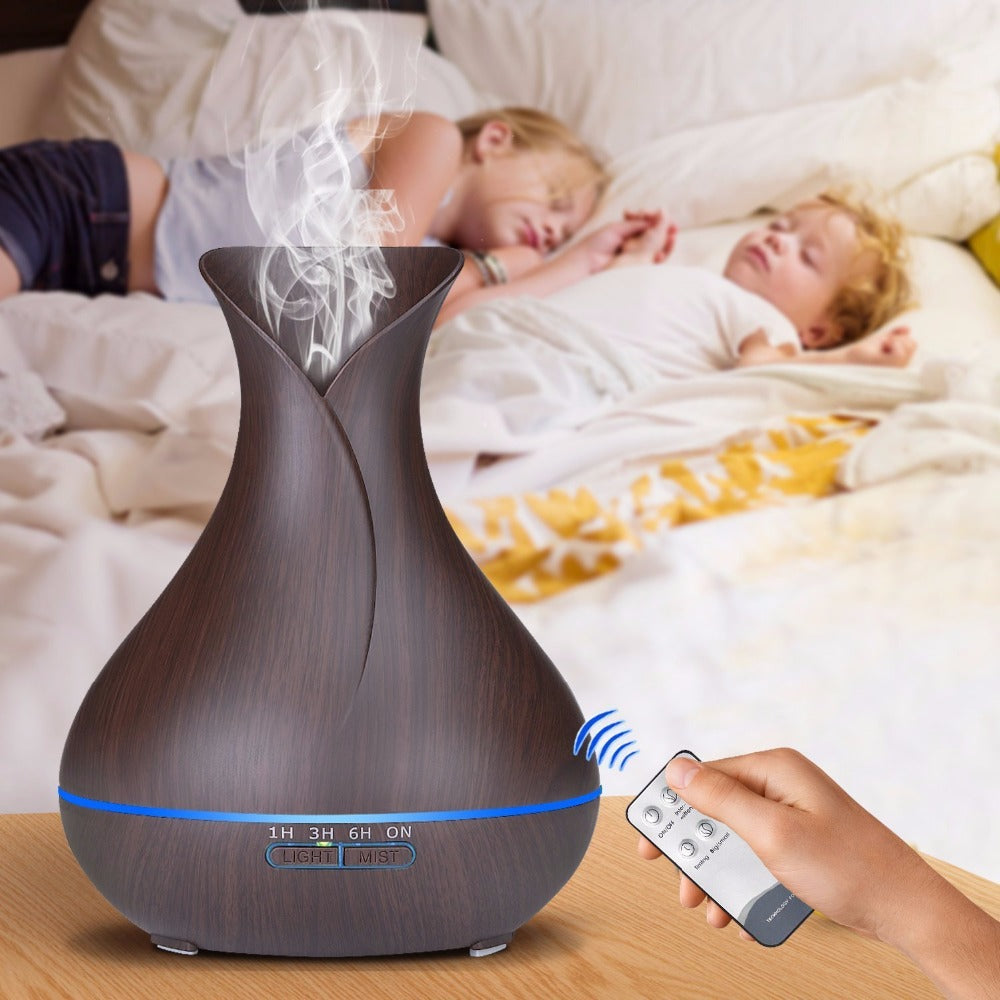 LARGE WOOD ESSENTIAL OIL DIFFUSER 500ML