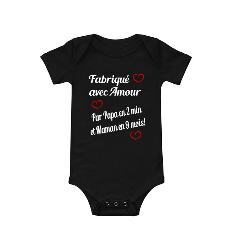 BODY BÉBÉ " FABRIQUÉ AVEC AMOUR PAR..."