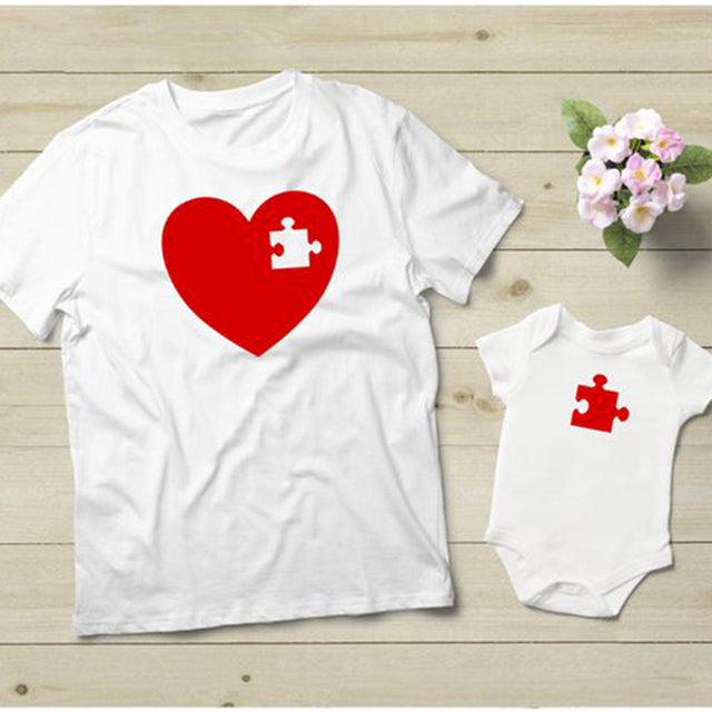 TSHIRT PUZZLE DUO PARENT ENFANT