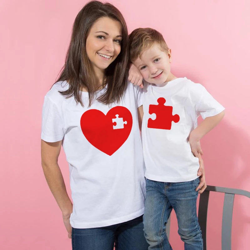 TSHIRT PUZZLE DUO PARENT ENFANT