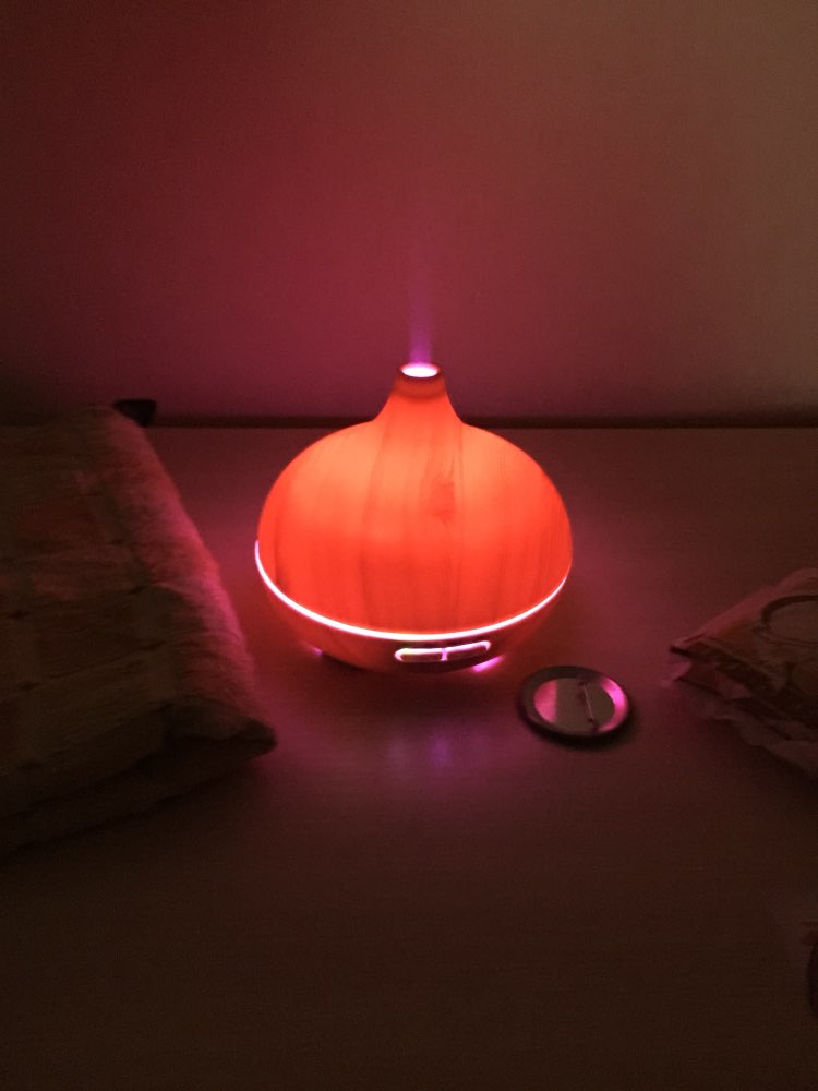 SMALL WOOD DIFFUSER ESSENTIAL OILS 400ML + REMOTE CONTROL