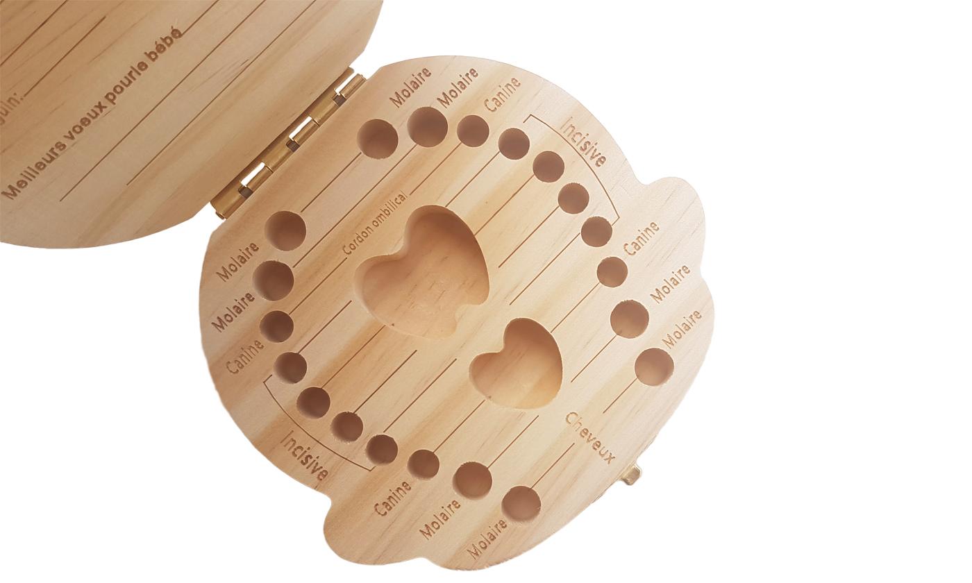 WOODEN MILK TEETH SOUVENIR SUITCASE