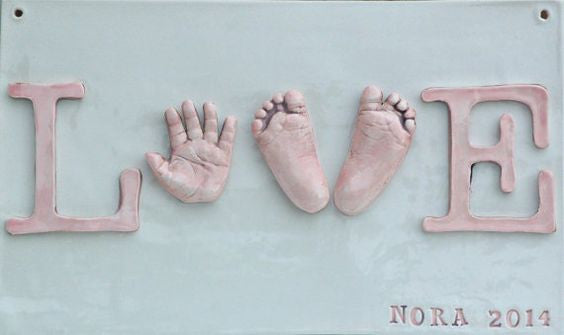 KIT MOULAGE EMPREINTE 3D BÉBÉ PIEDS MAINS