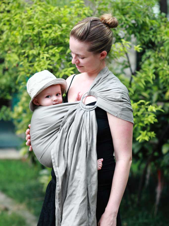 ECHARPE PORTE BÉBÉ RING SLING 100% COTON